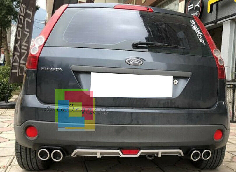 FORD FIESTA V 02-10 SOTTO PARAURTI POSTERIORE DIFFUSORE QUATTRO TERMINALI ABS -