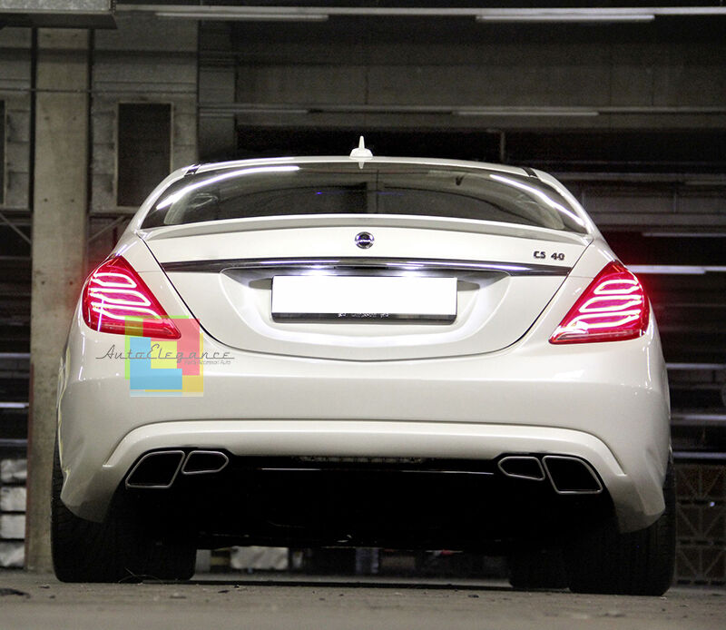 MERCEDES S-CLASS W222 2014+ REAR SPOILER ON THE HOOD AMG LOOK