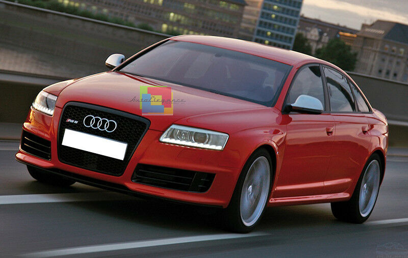 AUDI A6 S6 4F C6 2008-2010 COPERTURE SATINATE SLINE SPECCHI CALOTTE CON FORO AUTOELEGANCERICAMBI