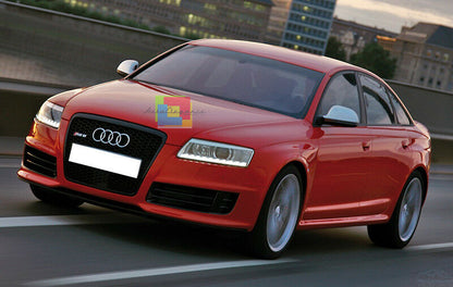 AUDI A6 S6 4F C6 2008-2010 COPERTURE SATINATE SLINE SPECCHI CALOTTE CON FORO AUTOELEGANCERICAMBI