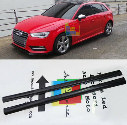 MINIGONNE LATERALI AUDI A3 8V SPORTBACK 2012+ SPOILER SOTTO PORTA SPORTIVO ABS -