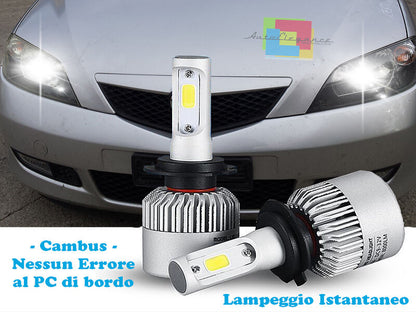 LAMPADE ABBAGLIANTI ANABBAGLIANTI LED MAZDA 2 2003-2007 ISTANTANEO CREE
