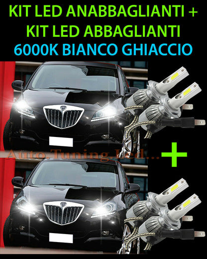 KIT LED LAMPADE ABBAGLIANTI & ANABBAGLIANTI PER LANCIA DELTA 2008-2014 -.