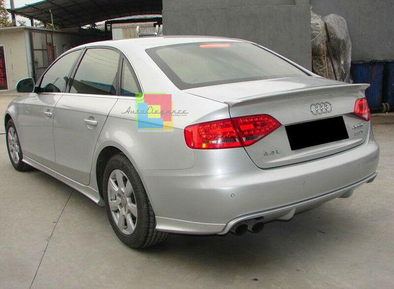 AUDI A4 B8 2007-2012 DIFFUSORE SOTTO PARAURTI POSTERIORE DESIGN RS4 ESTRATTORE AUTOELEGANCERICAMBI