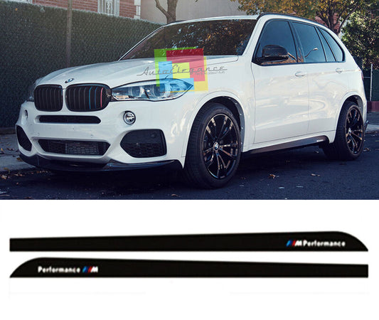 VINILI ADESIVI BMW X5 F15 2013+ CARBON LOOK MINIGONNE LATERALI M SPORT