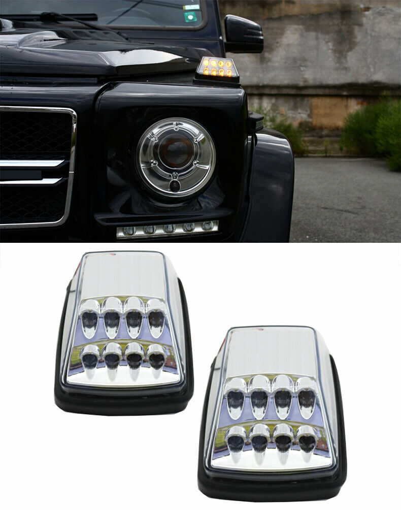 MERCEDES G W463 1989-2015 FRECCE LED SUL COFANO ANTERIORE INDICATORI