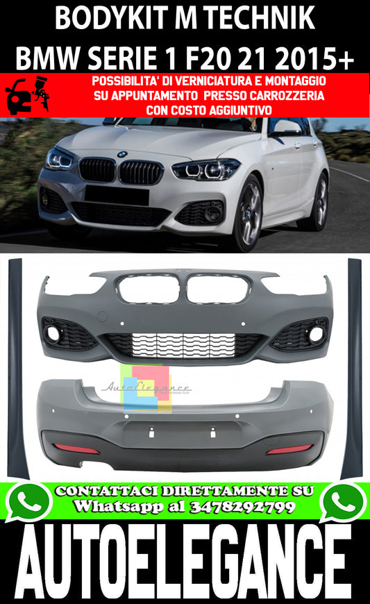 BMW SERIE 1 F20 F21 2015-2018 BODYKIT COMPLETO M-TECHNIK AUTOELEGANCERICAMBI