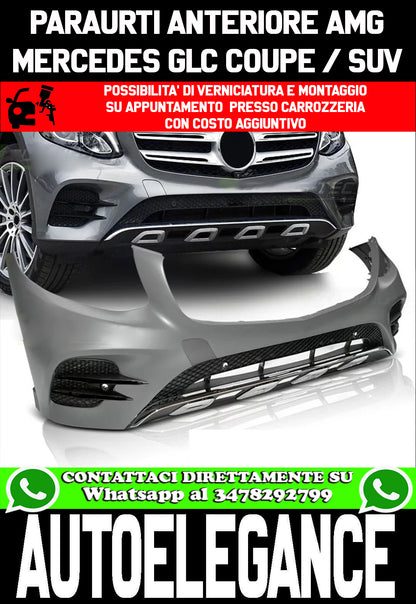 MERCEDES GLC SUV / COUPE 2015-2018 FRONT BUMPER AMG LOOK IN ABS
