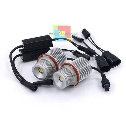 BMW SERIE 1 E87 2004-2007 KIT ANGEL EYES 40W 6000K LED BIANCO GHIACCIO NO ERROR AUTOELEGANCERICAMBI