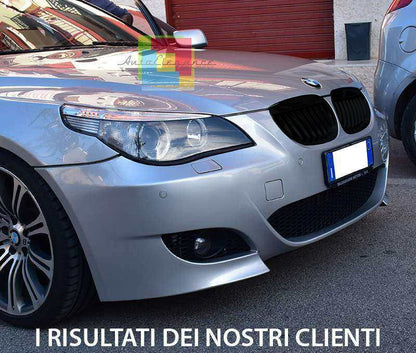 BMW SERIE 5 E60 E61 2003-2010 GRIGLIA ANTERIORE NERA M-SPORT MASCHERINE AUTOELEGANCERICAMBI
