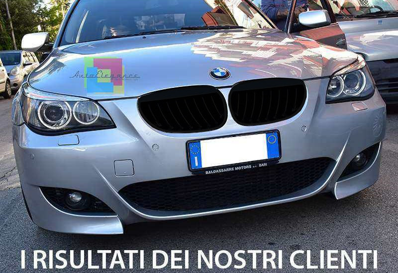 BMW SERIE 5 E60 E61 2003-2010 GRIGLIA ANTERIORE NERA M-SPORT MASCHERINE AUTOELEGANCERICAMBI