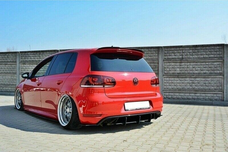 VW GOLF 6 VI 2008 AL 2012 SPOILER TETTO POSTERIORE AGGIUNTIVO GTI LOOK ABS NERO
