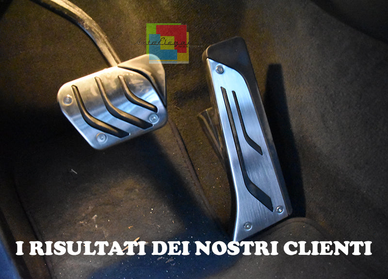 PEDALIERA CAMBIO AUTOMATICO BMW X3 E83 - INOX GOMMA ANTISCIVOLO