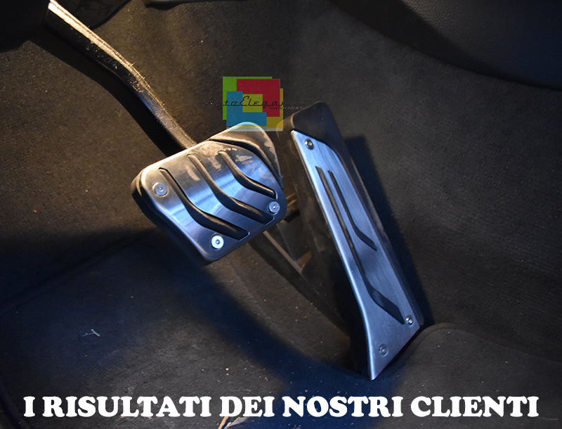 PEDALIERA CAMBIO AUTOMATICO BMW SERIE 3 E36 - INOX GOMMA ANTISCIVOLO