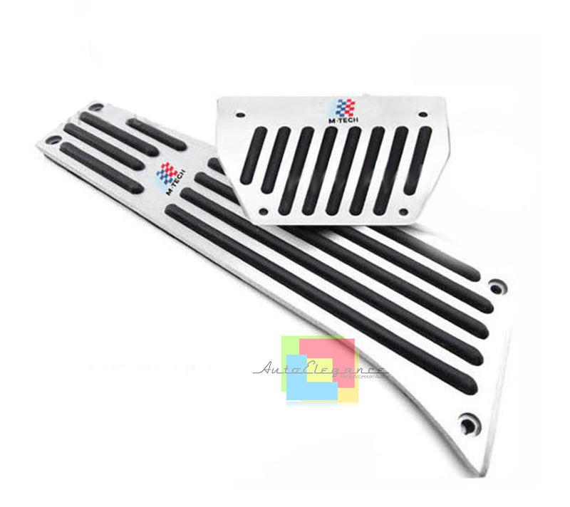 PEDALIERA M-TECH CAMBIO AUTOMATICO BMW SERIE 3 E90 E91 - INOX GOMMA ANTISCIVOLO