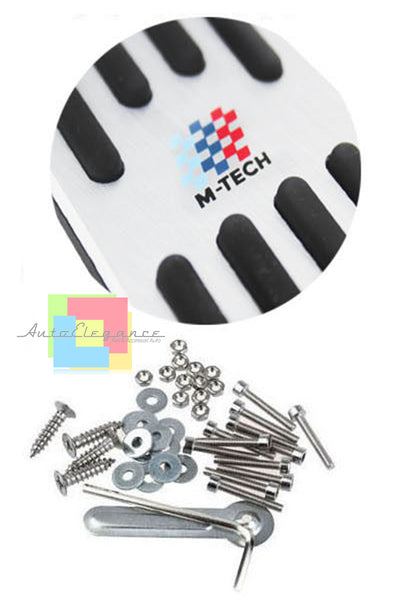 MTECH MANUAL GEARBOX PEDALS BMW 3 SERIES E90 E91 - STAINLESS STEEL NON-SLIP RUBBER BLACK