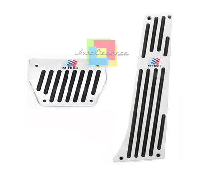 PEDALIERA M-TECH CAMBIO AUTOMATICO BMW SERIE 3 E90 E91 - INOX GOMMA ANTISCIVOLO