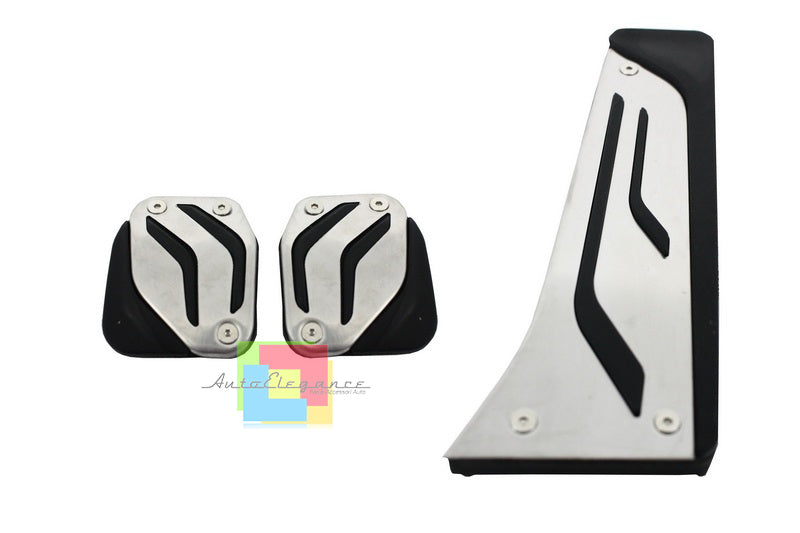 MANUAL GEARBOX PEDALS BMW X4 F26 - STAINLESS STEEL NON-SLIP RUBBER BLACK