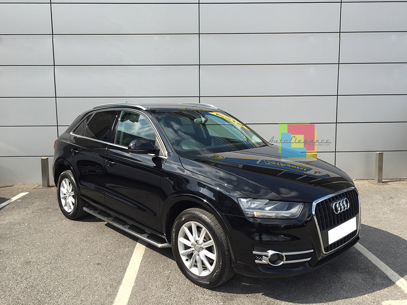 PEDANE LATERALI SOTTO PORTA AUDI Q3 8U 2011+ LOOK SPORTIVO - ACCIAIO INOX