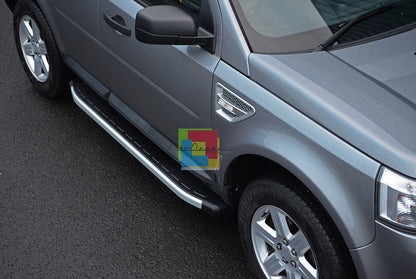 PEDANE LATERALI LAND ROVER FREELANDER 2 2006-2014 SOTTO PORTA IN ALLUMINIO -.