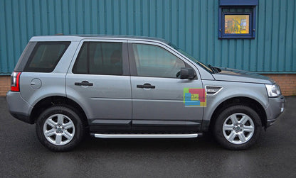 PEDANE LATERALI PER LAND ROVER FREELANDER 2 2006-2014 - SOTTO PORTA ACCIAIO INOX