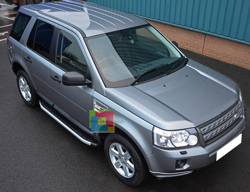 PEDANE LATERALI PER LAND ROVER FREELANDER 2 2006-2014 - SOTTO PORTA ACCIAIO INOX