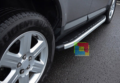 PEDANE LATERALI PER LAND ROVER FREELANDER 2 2006-2014 - SOTTO PORTA ACCIAIO INOX