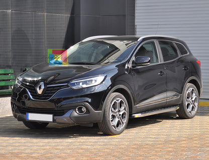 PEDANE LATERALI RENAULT KADJAR 2015+ SOTTO PORTA ACCIAIO INOX E PVC - LOOK SPORT
