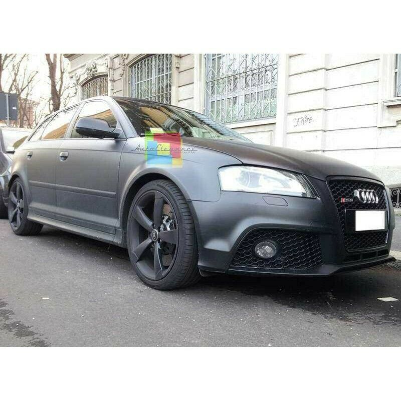 PARAURTI ANTERIORE SPORTIVO AUDI A3 8P 2008-2013 LIFT LOOK RS3 NIDO D'APE ABS