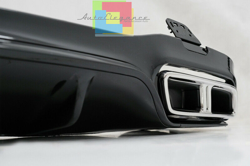 SOTTO PARAURTI MERCEDES CLASSE E W213 DIFFUSORE POSTERIORE AMG E63 + TERMINALI