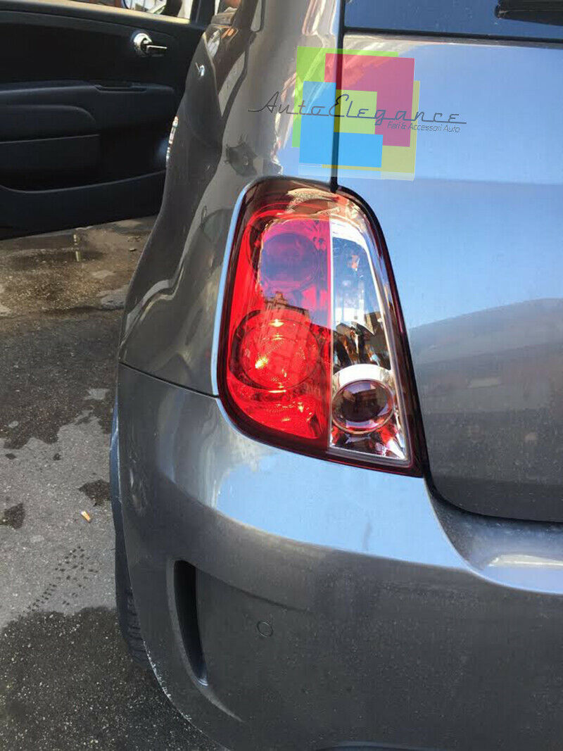 REAR LIGHTS FIAT 500 2007+ RED SMOKE SPORTY LOOK