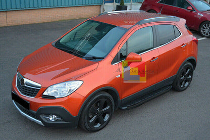 SOTTOPORTA IN ALLUMINIO OPEL MOKKA MOKKA X 2012-2015 PEDANE LATERALI NERO - NEW