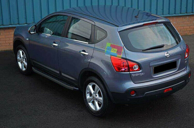 PEDANE LATERALI NISSAN QASHQAI J10 2006-2014 SOTTO PORTA ANTISCIVOLO NERO