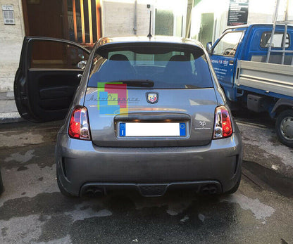 REAR LIGHTS FIAT 500 2007+ RED SMOKE SPORTY LOOK
