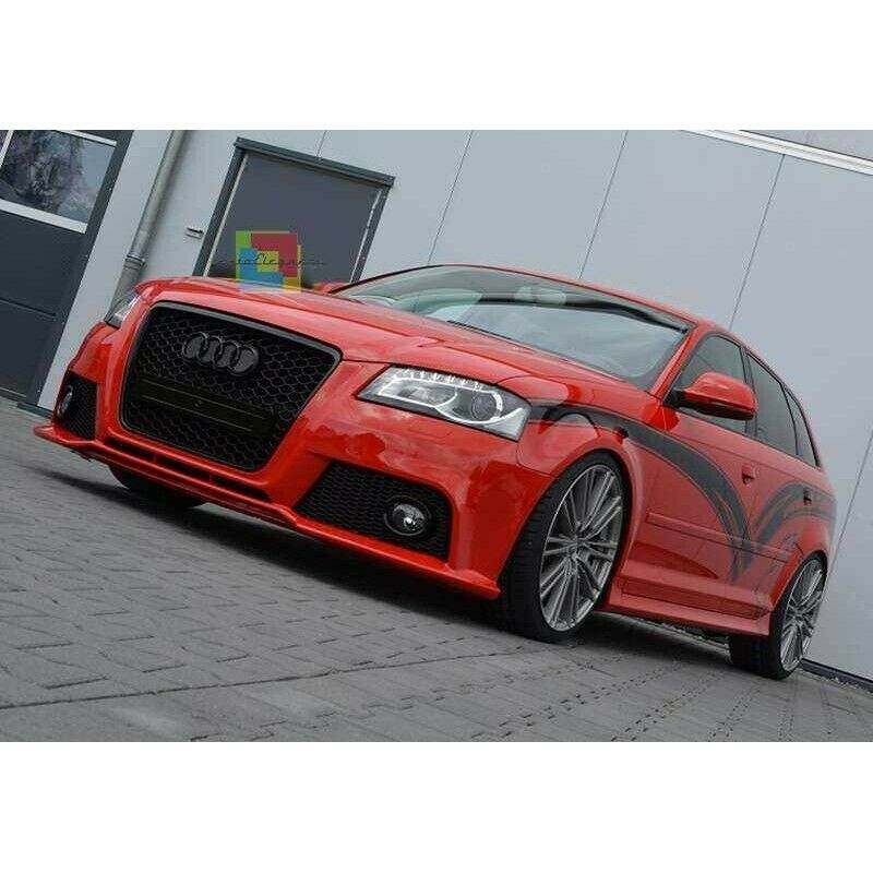 SPORT FRONT BUMPER AUDI A3 8P 2008-2013 LIFT LOOK RS3 HONEYCOMB ABS
