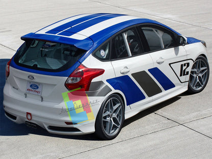 FORD FOCUS III MK3 2011+ REAR DIFFUSER UNDER BUMPER RS LOOK TUNING