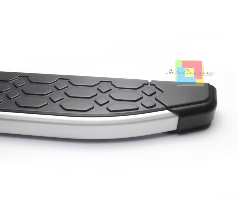 PEDANE LATERALI RENAULT KADJAR 2015+ SOTTO PORTA ACCIAIO INOX E PVC - LOOK SPORT