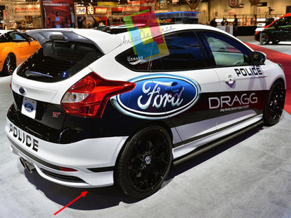 FORD FOCUS III MK3 2011+ REAR DIFFUSER UNDER BUMPER RS LOOK TUNING