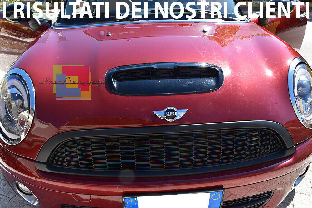 FRONT SPORT GRILLE MINI COOPER R55 R56 R57 R58 2006-2013 BLACK HONEYCOMB -.