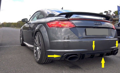 SOTTO PARAURTI DIFFUSORE POSTERIORE AUDI TT FV DAL 2015+ PARAURTI SLINE - RSTT