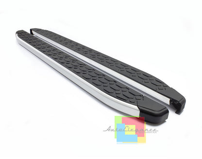 PEDANE LATERALI RENAULT KADJAR 2015+ SOTTO PORTA ACCIAIO INOX E PVC - LOOK SPORT
