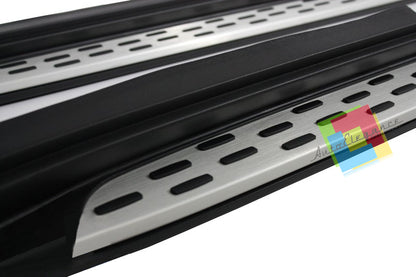 PEDANE LATERALI MERCEDES GLA X156 2014+ SOTTO PORTA ALLUMINIO & PVC