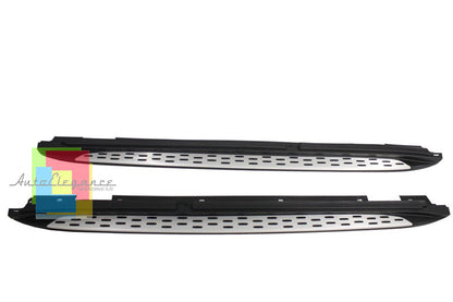 PEDANE LATERALI MERCEDES GLA X156 2014+ SOTTO PORTA ALLUMINIO & PVC