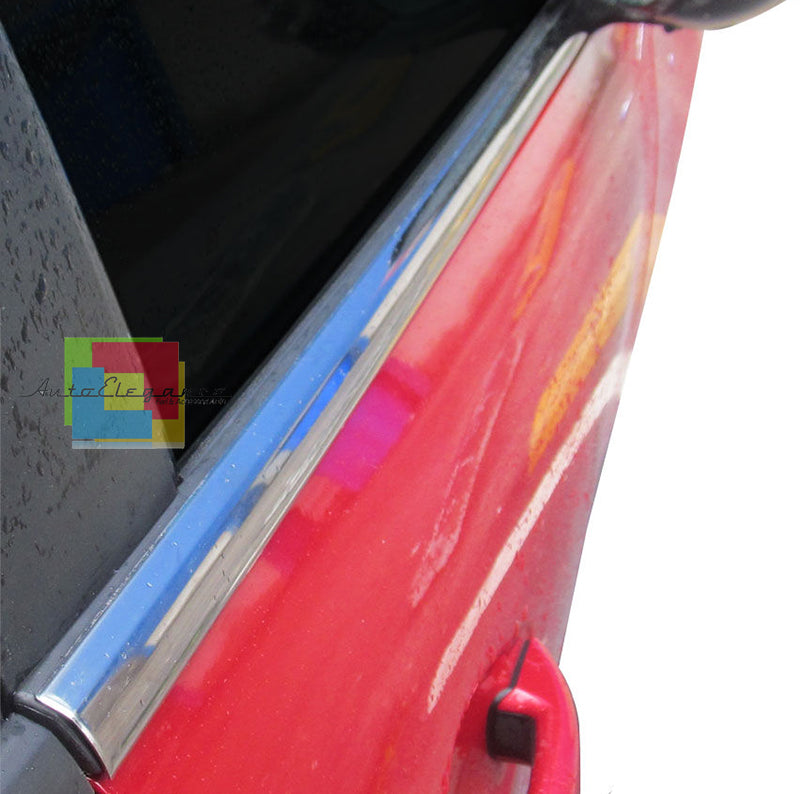 CORNICE FINESTRINI CROMATA PEUGEOT 208 2012+ MODANATURE ADESIVE ACCIAIO AUTOELEGANCERICAMBI
