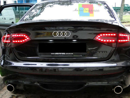 SPOILER POSTERIORE COFANO AUDI A4 B8 8K BERLINA 2008-2014 LOOK S4 S LINE