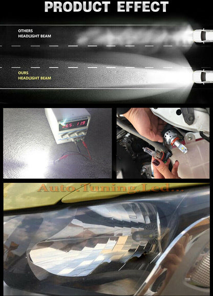 NEW - 2x H8 H9 H11 LOW BEAM HIGH BEAM FOG LIGHTS CREE LED