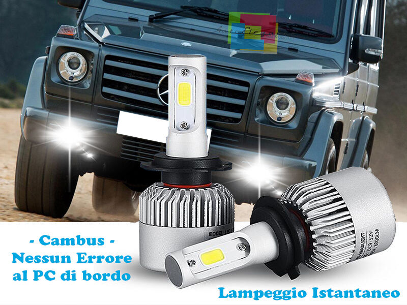 LAMPADE FENDINEBBIA A LED CREE MERCEDES CLASSE G W463 CAMBUS BIANCO GHIACCIO