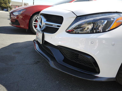 UNDER FRONT BUMPER MERCEDES C W205 S205 C63 SPLITTER ABS 0026