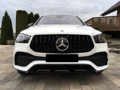 GRIGLIA ANTERIORE MERCEDES GLE W167 2019+ MASCHERINA PROFILI NERI