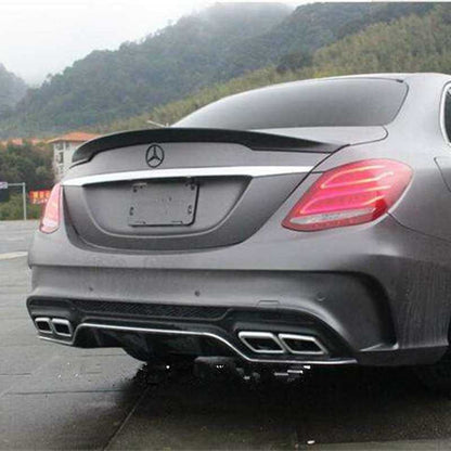 MERCEDES C-CLASS W205 REAR HOOD SPOILER AMG C63 LOOK